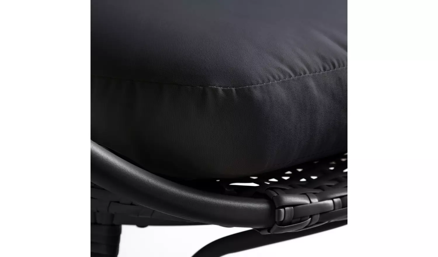 Habitat Kora Rattan Effect Garden Egg Chair - Black