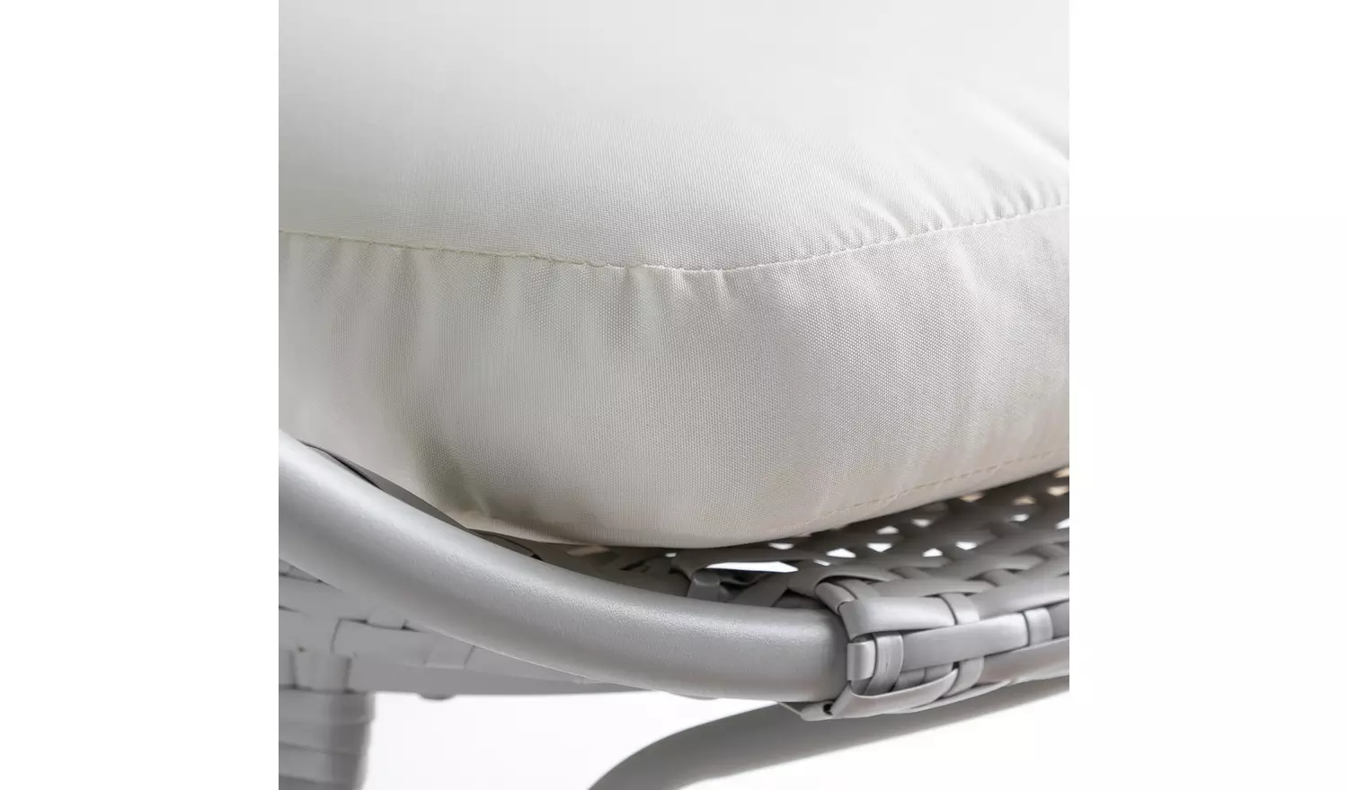 Habitat Kora Rattan Effect Garden Egg Chair - Grey