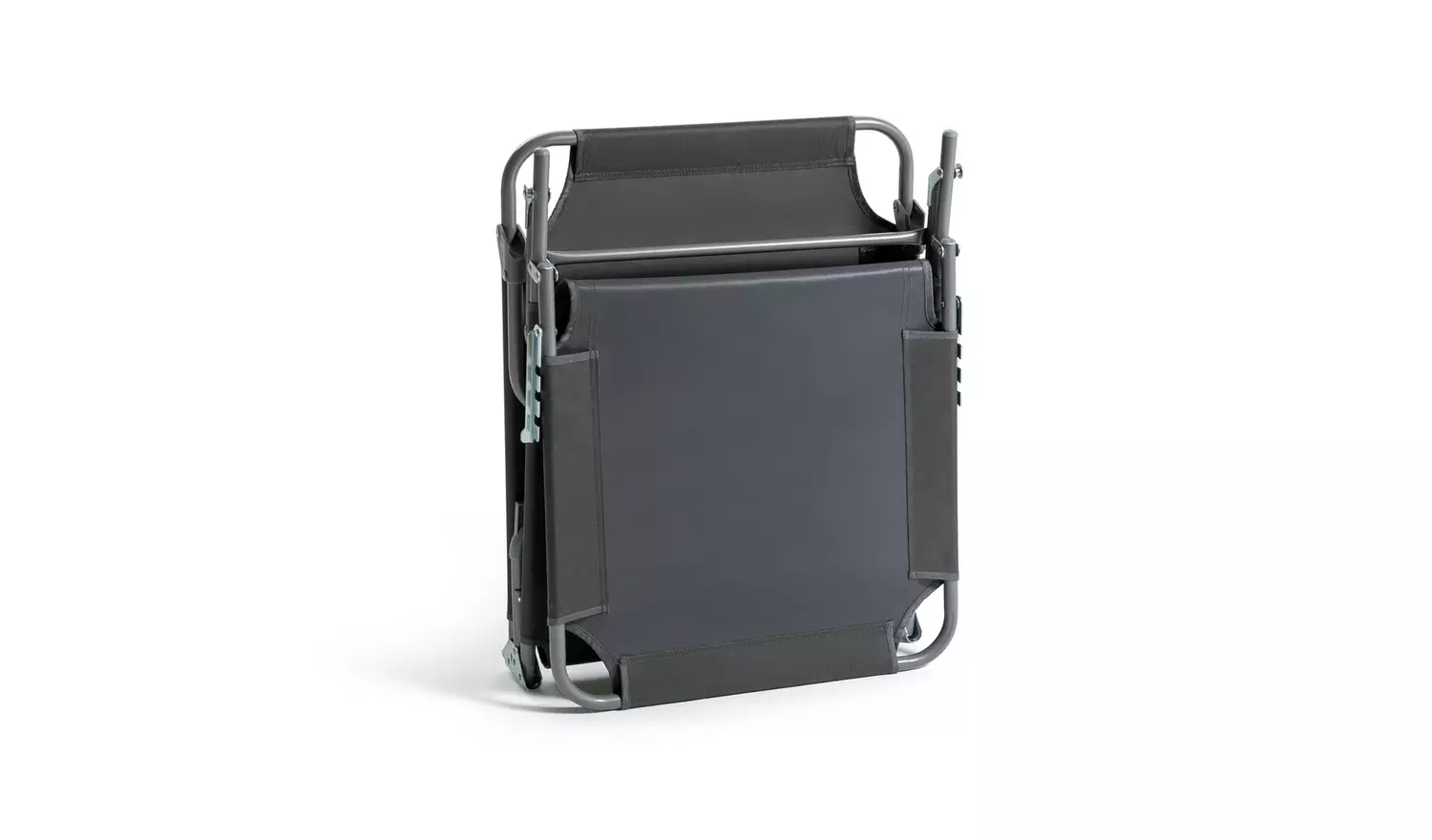 Habitat Folding Metal Sun Lounger - Charcoal