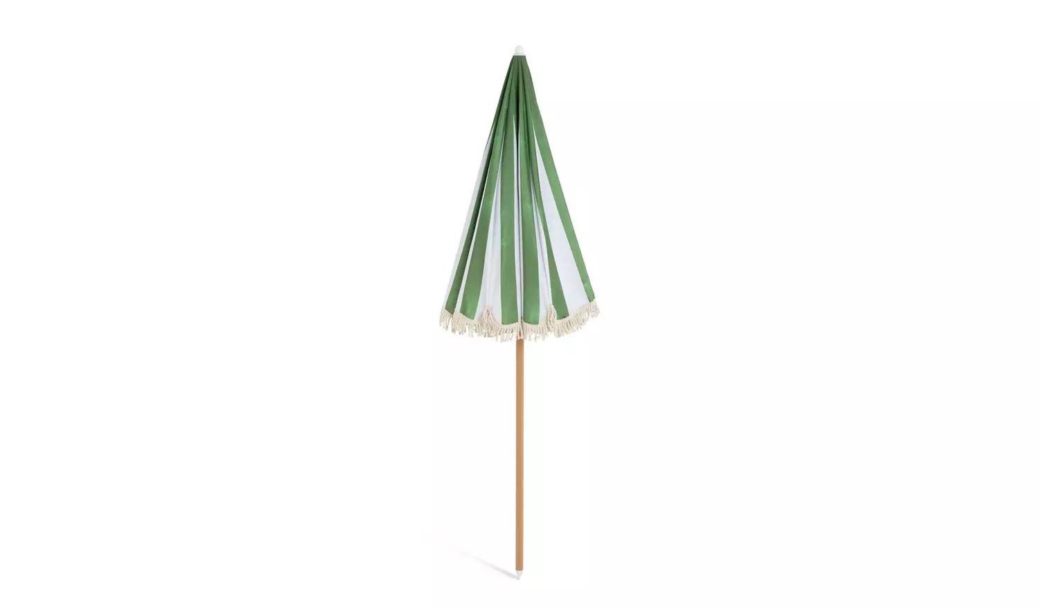Habitat Sunbeam 1.6m Garden Parasol - Green & White