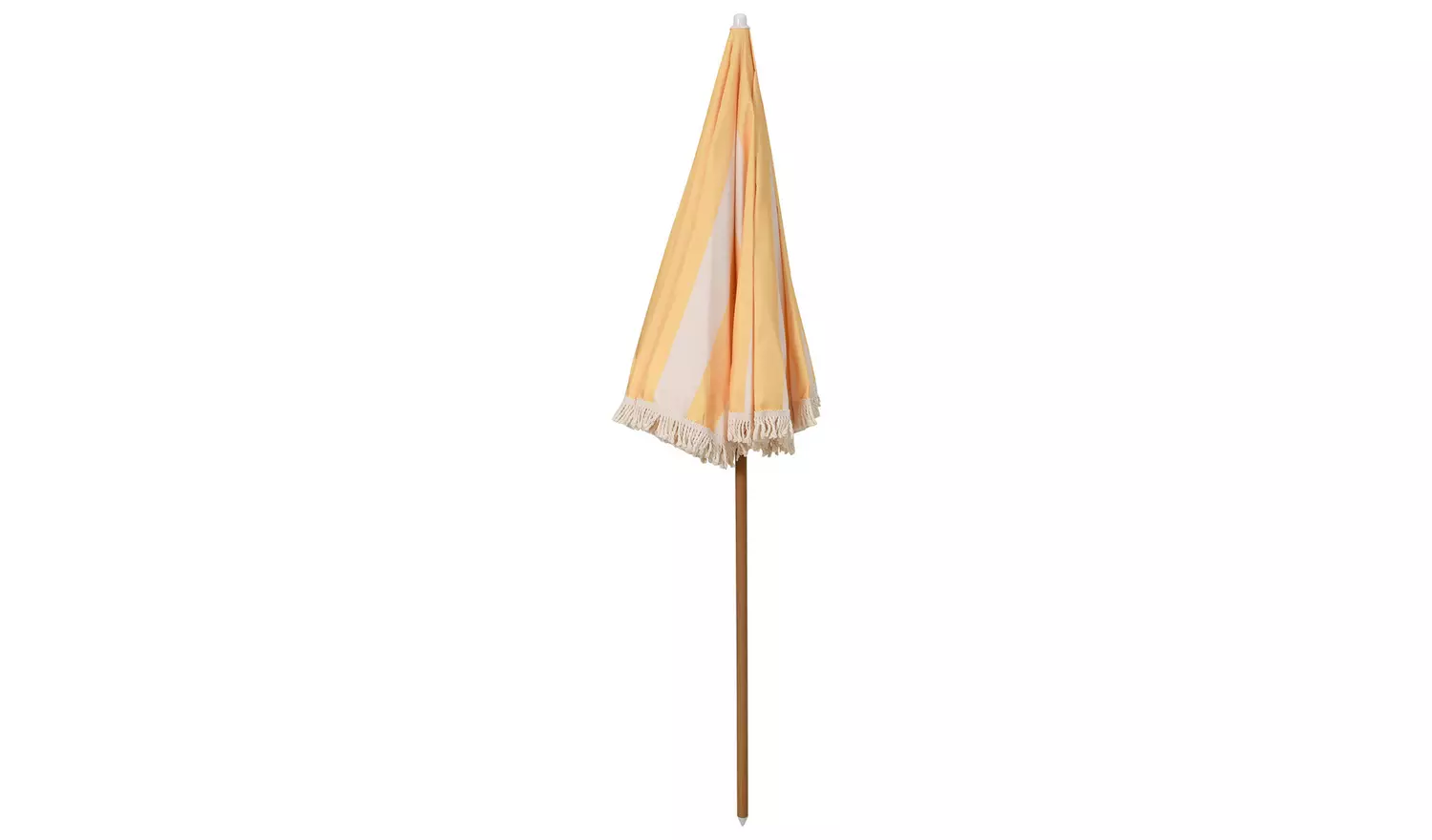 Argos Home 1.6m Tilting Garden Parasol - Yellow & White