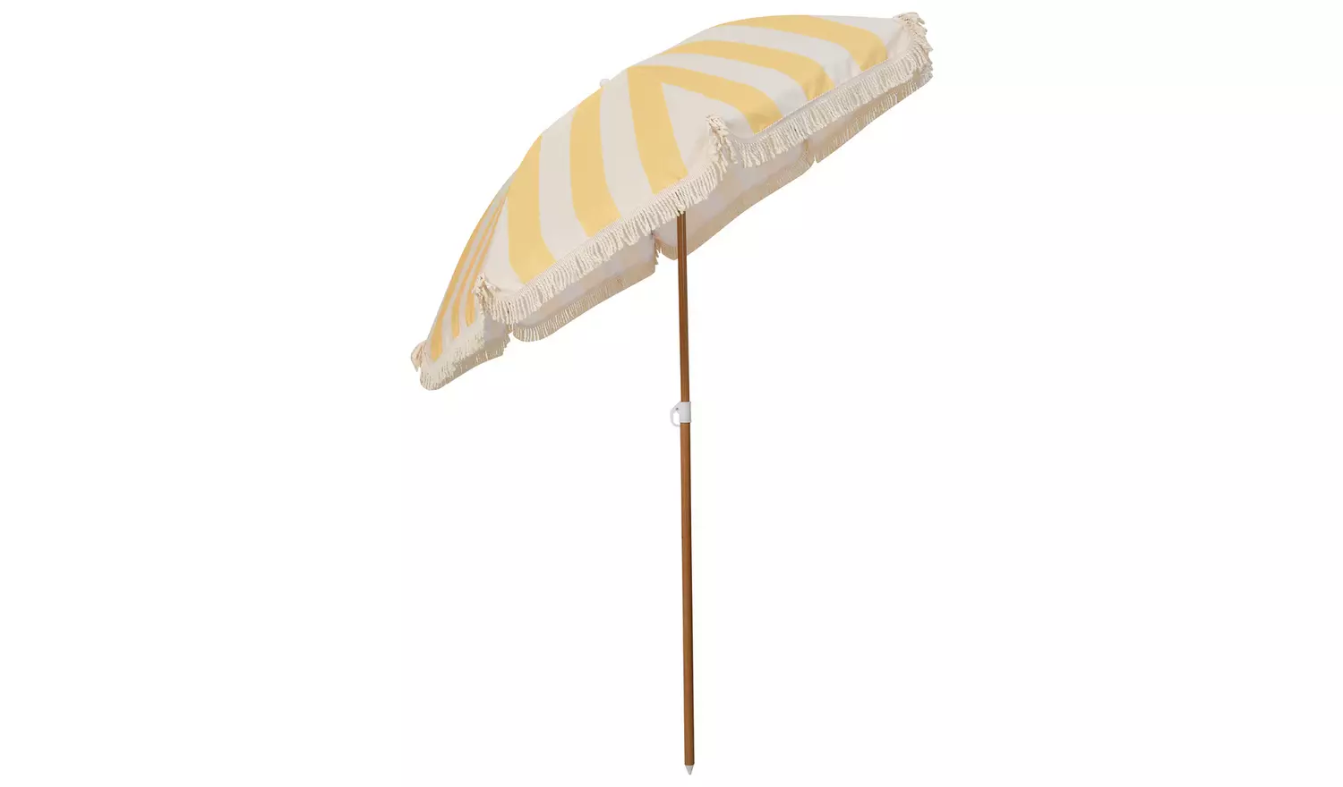 Argos Home 1.6m Tilting Garden Parasol - Yellow & White