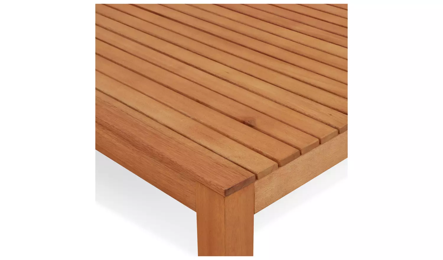 Habitat Luana Rectangular Garden Table - Light Wood