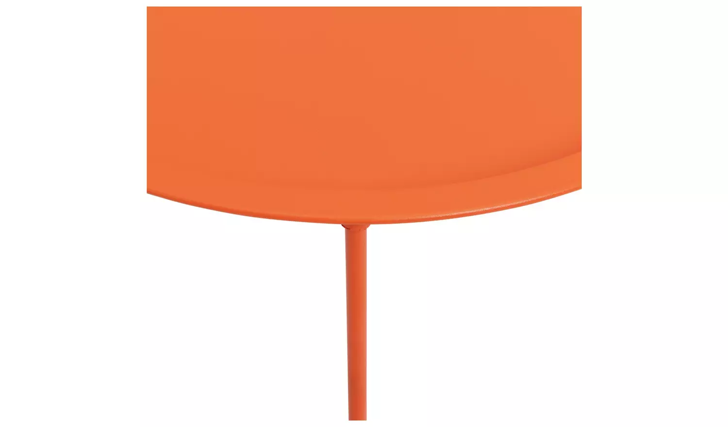 Habitat Pula Folding Metal Garden Side Table - Orange