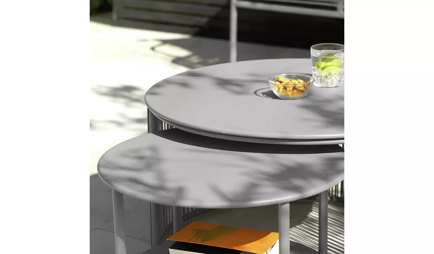 Habitat Ipanema Metal Garden Coffee Table - Grey