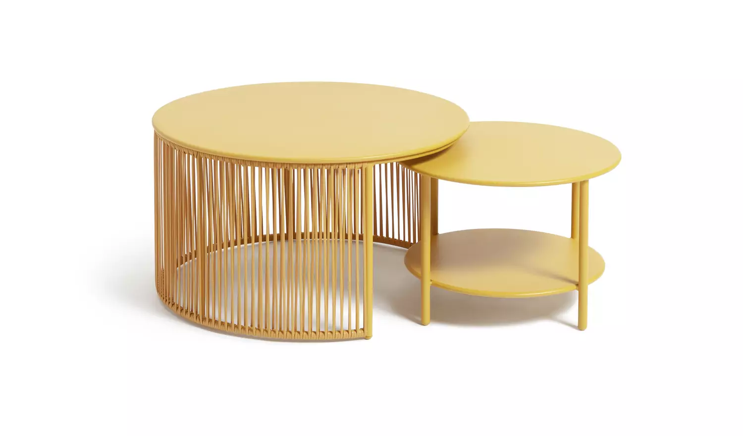 Habitat Ipanema Metal Garden Coffee Table - Yellow