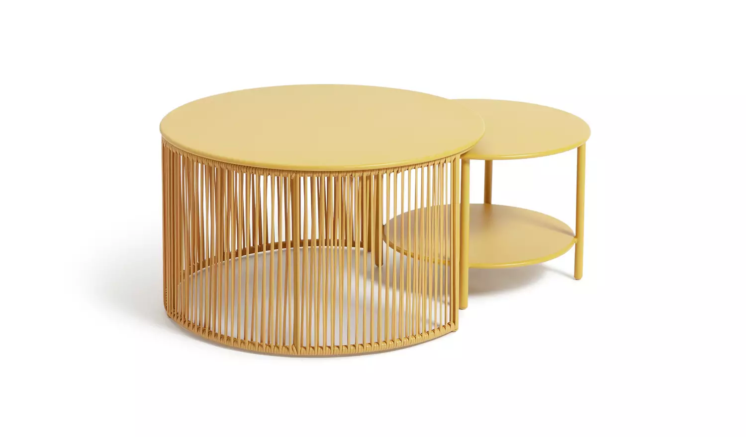 Habitat Ipanema Metal Garden Coffee Table - Yellow