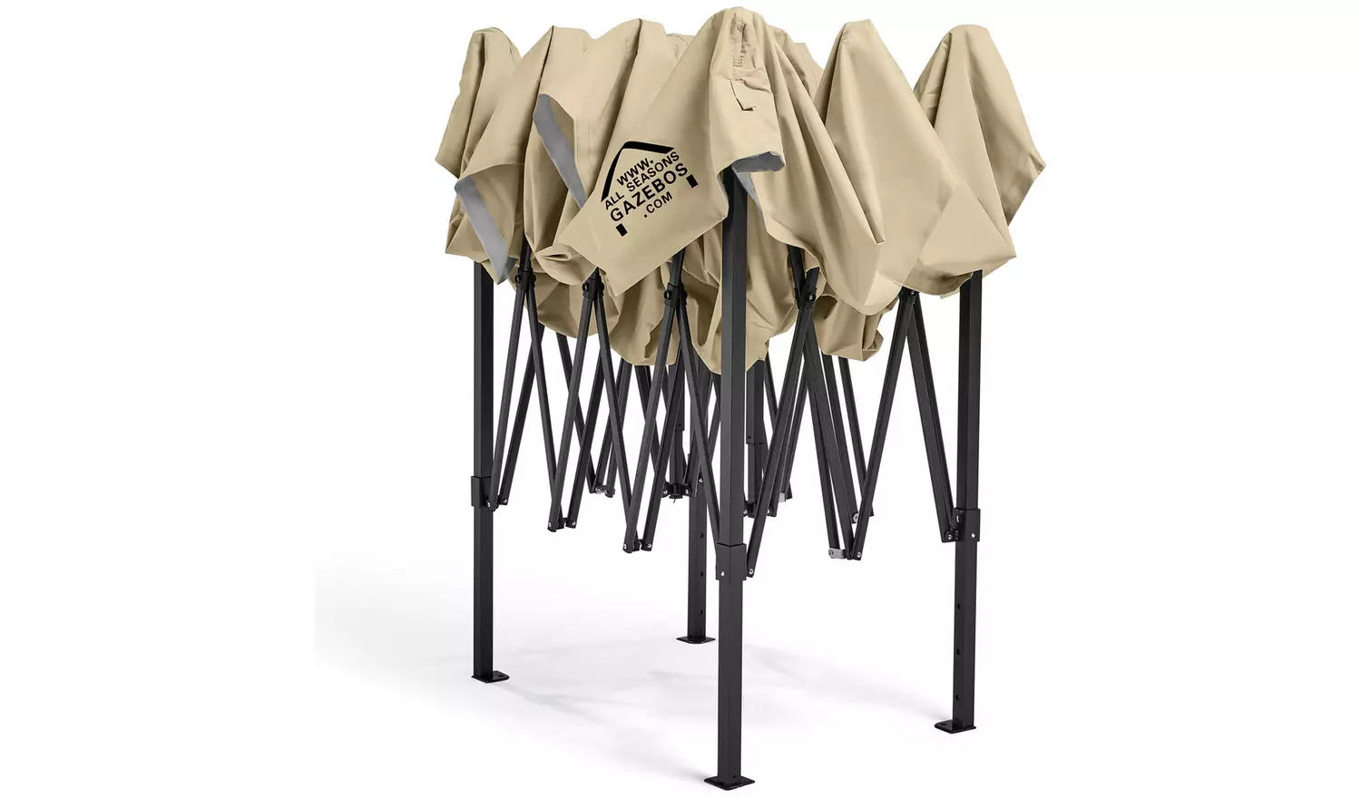 All Seasons 3m x 4.5m Pop Up Garden Gazebo - Beige