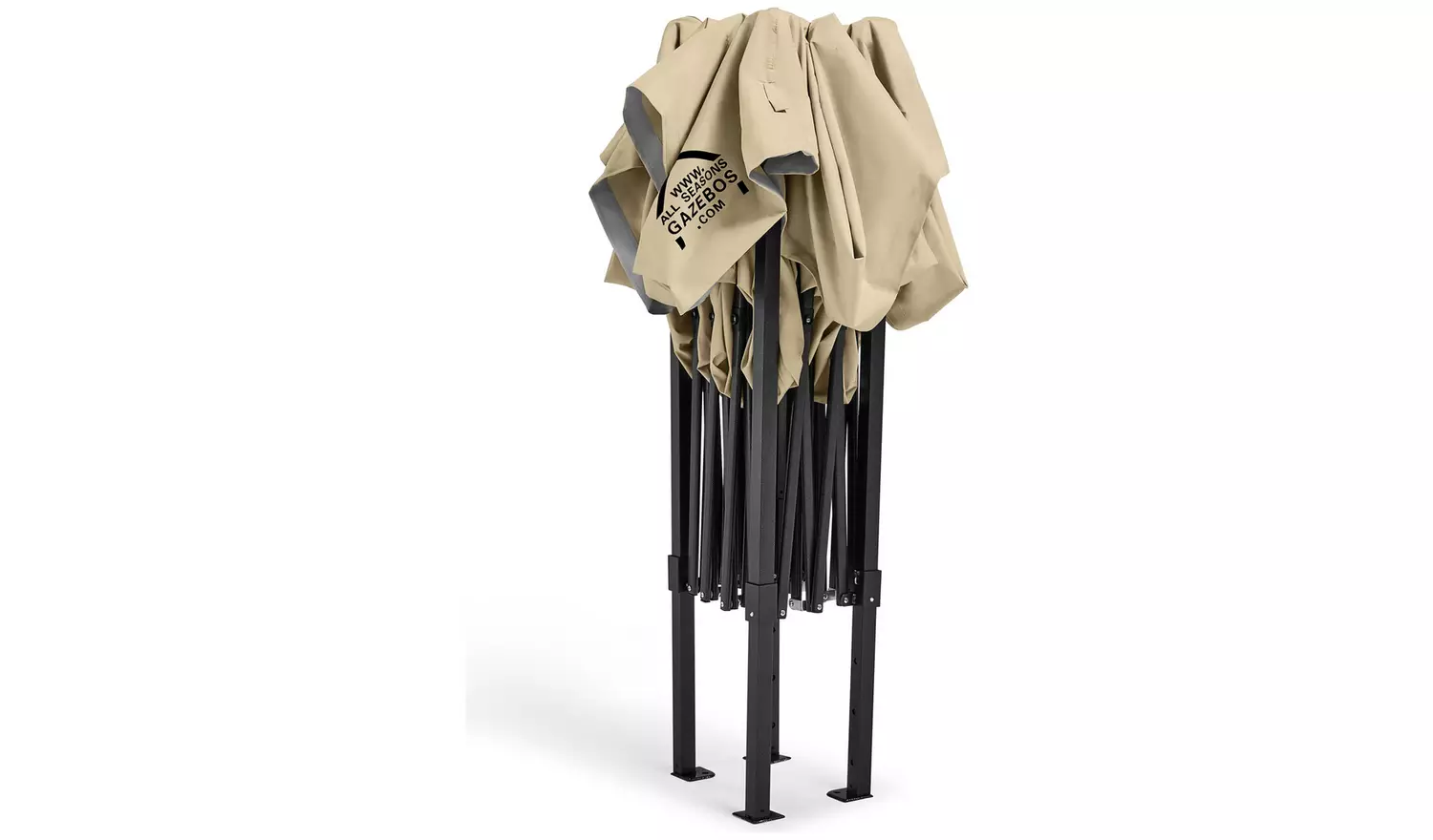 All Seasons 3m x 4.5m Pop Up Garden Gazebo - Beige