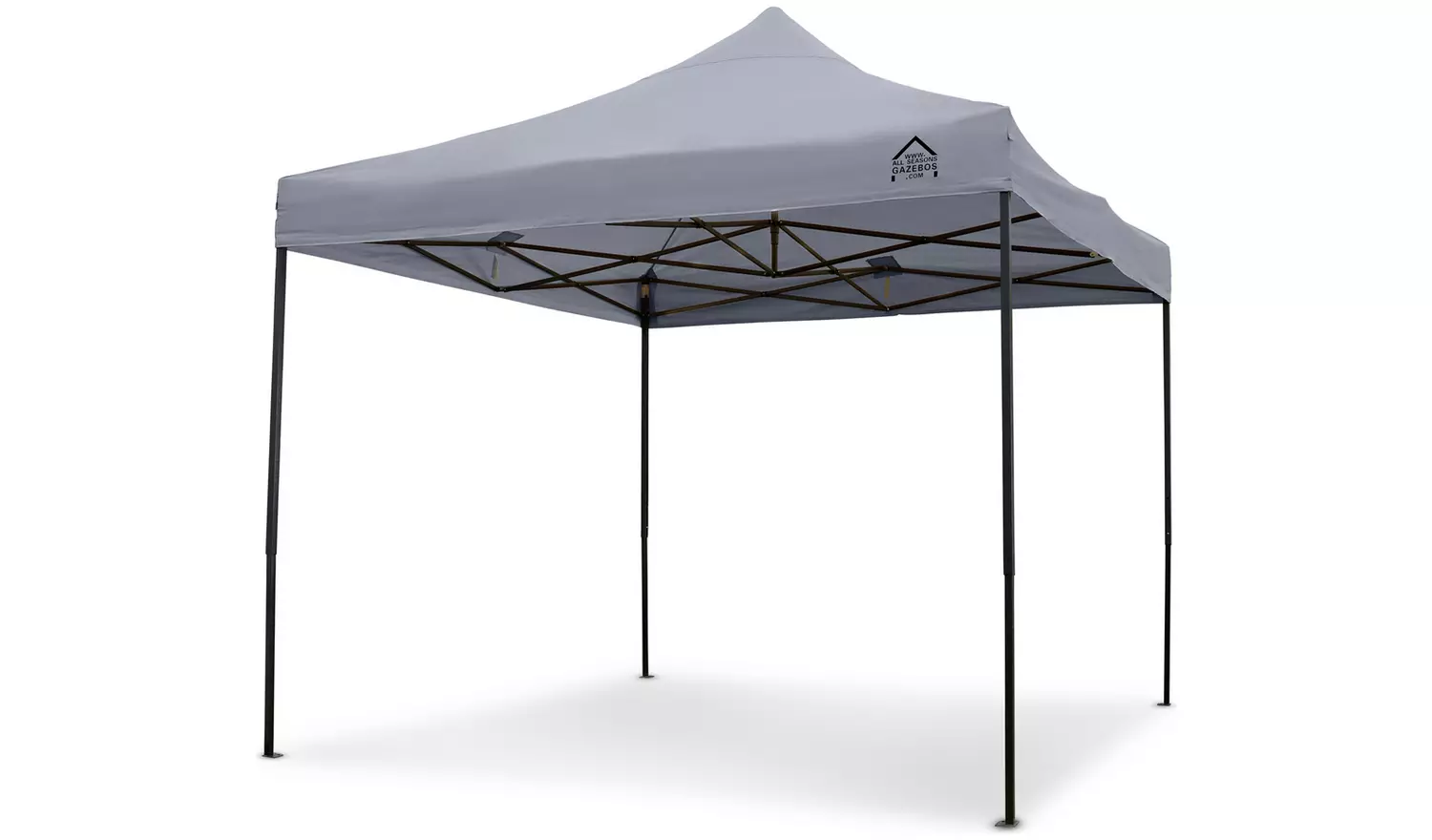 All Seasons 3m x 3m Pop Up Garden Gazebo - Metallic Grey