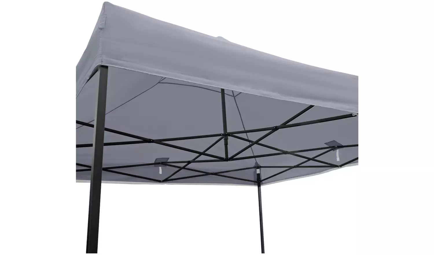 All Seasons 3m x 3m Pop Up Garden Gazebo - Metallic Grey