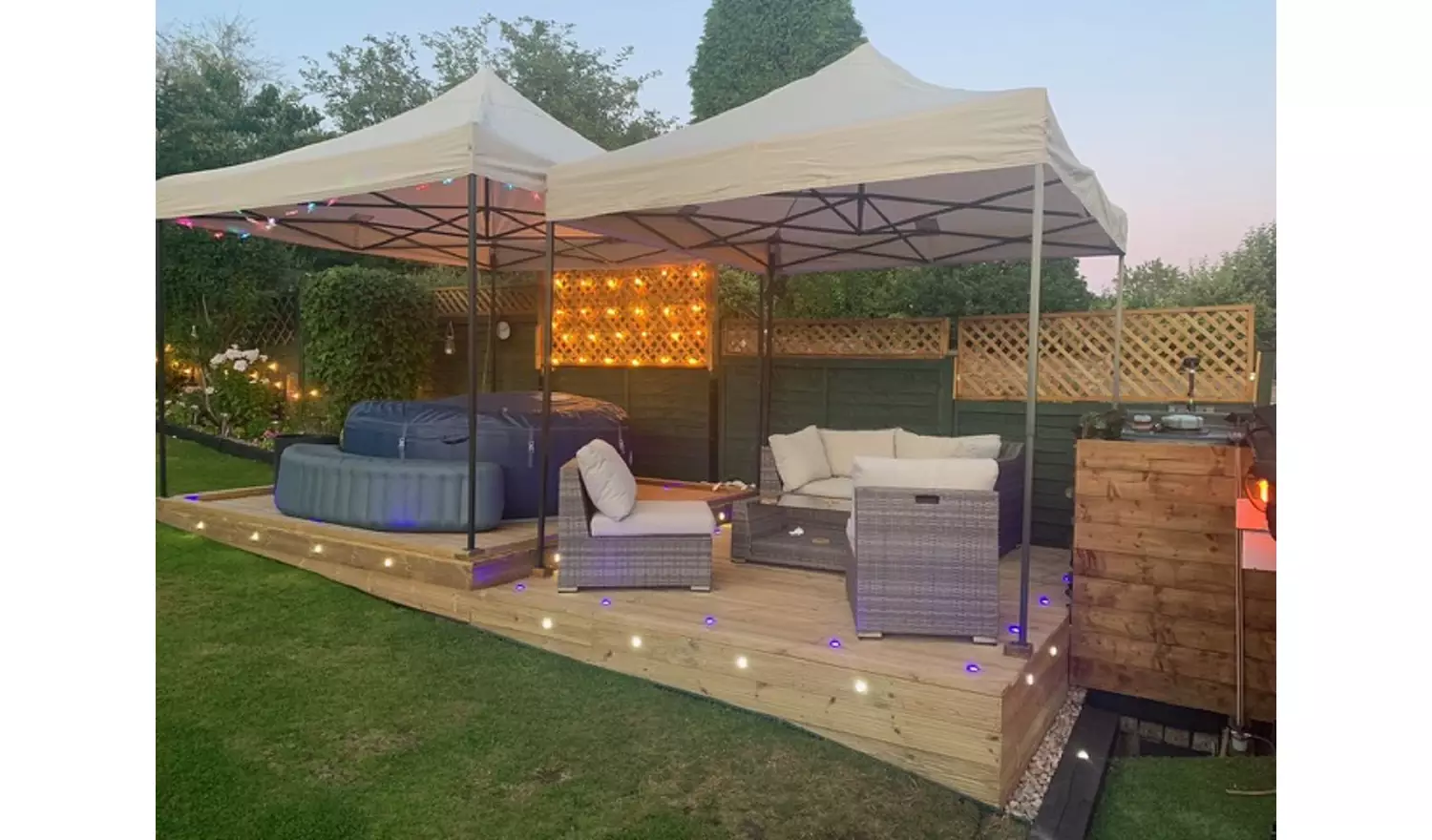 All Seasons 3m x 3m Pop Up Garden Gazebo - Beige