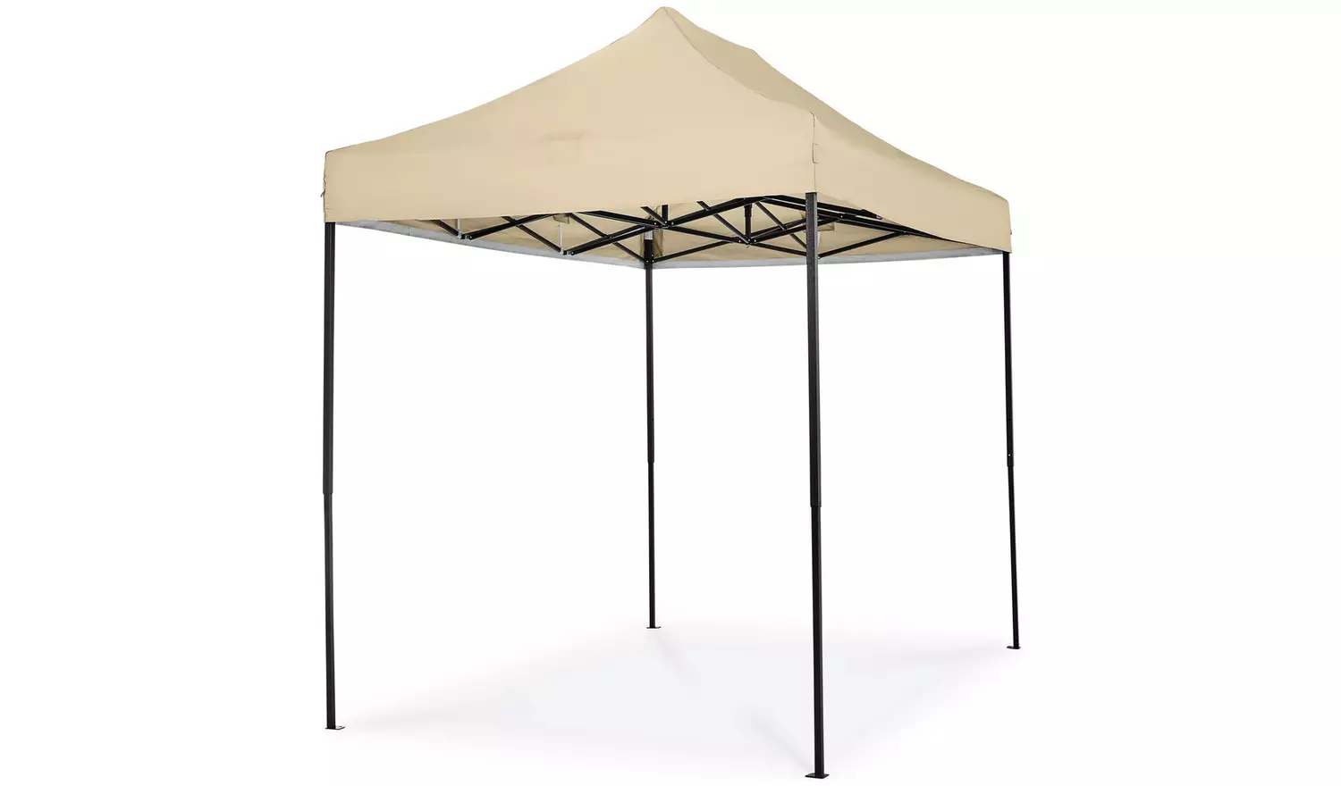 All Seasons 3m x 2m Pop Up Garden Gazebo & Side Panels-Beige