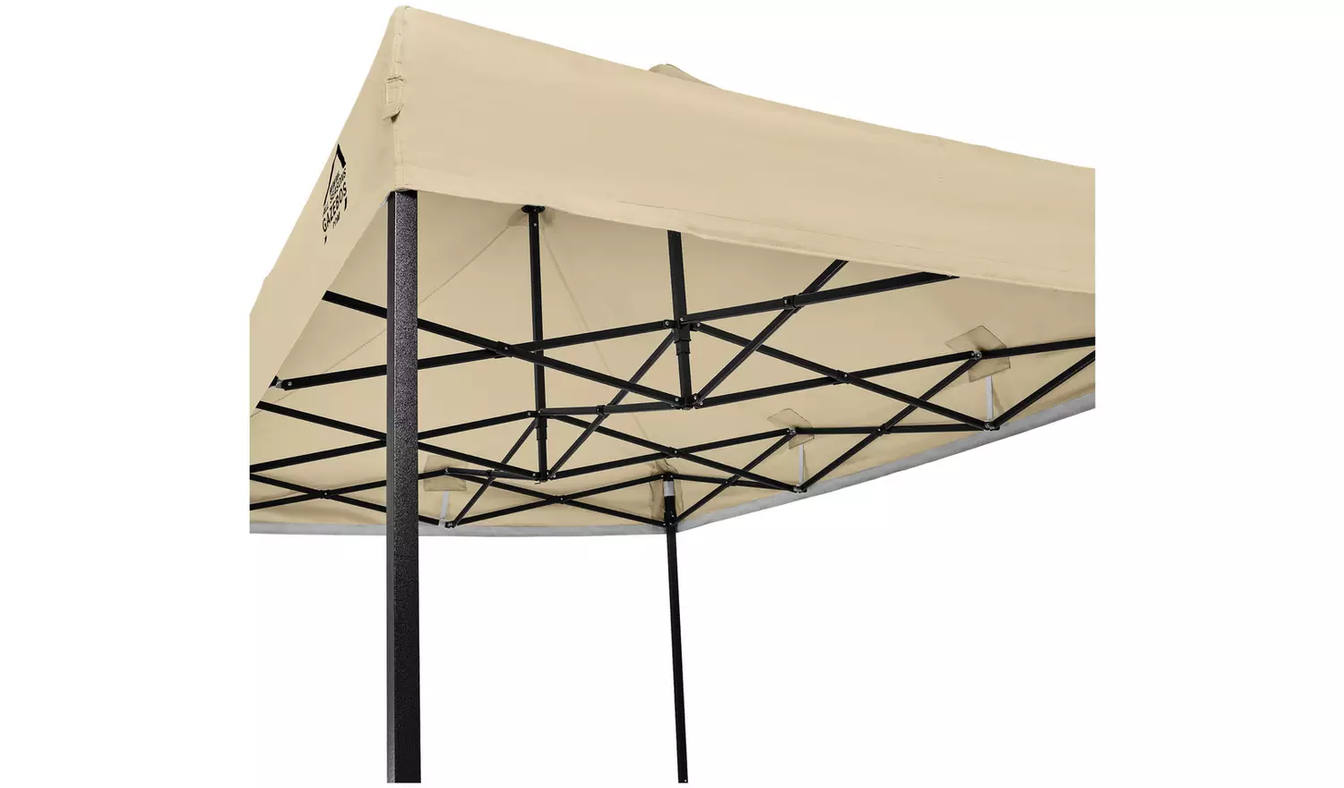 All Seasons 3m x 2m Pop Up Garden Gazebo & Side Panels-Beige
