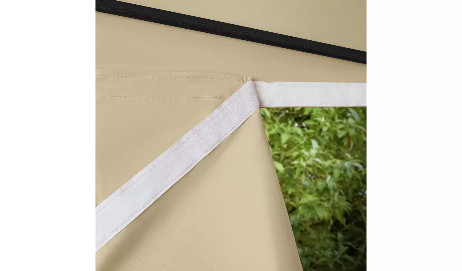 All Seasons 3m x 3m Pop Up Garden Gazebo & Side Panels-Beige