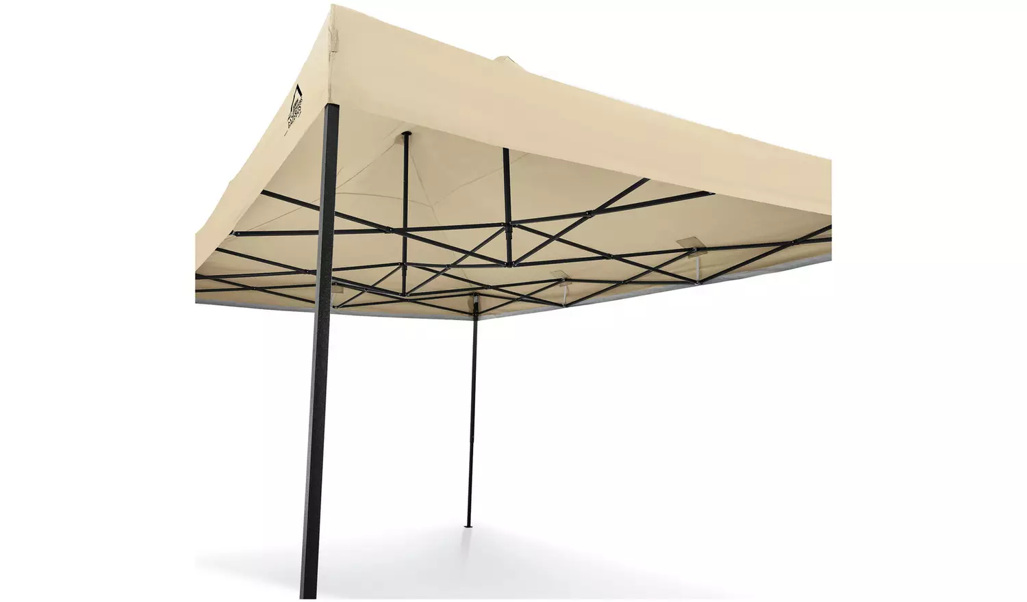 All Seasons 3mx4.5m Pop Up Garden Gazebo & Side Panels-Beige