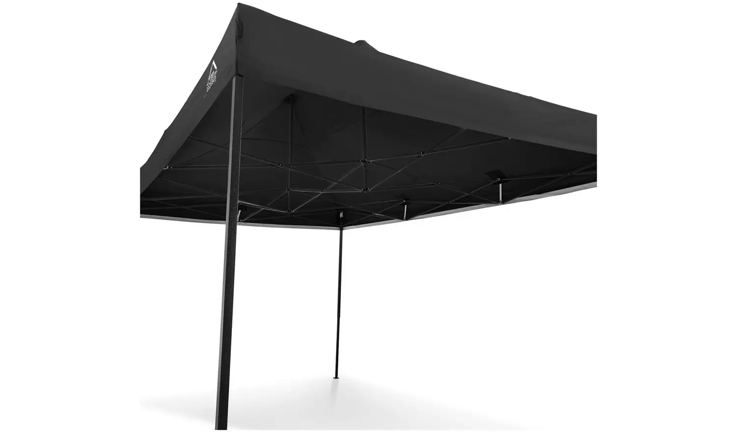 All Seasons 3mx4.5m Pop Up Garden Gazebo & Side Panels-Black