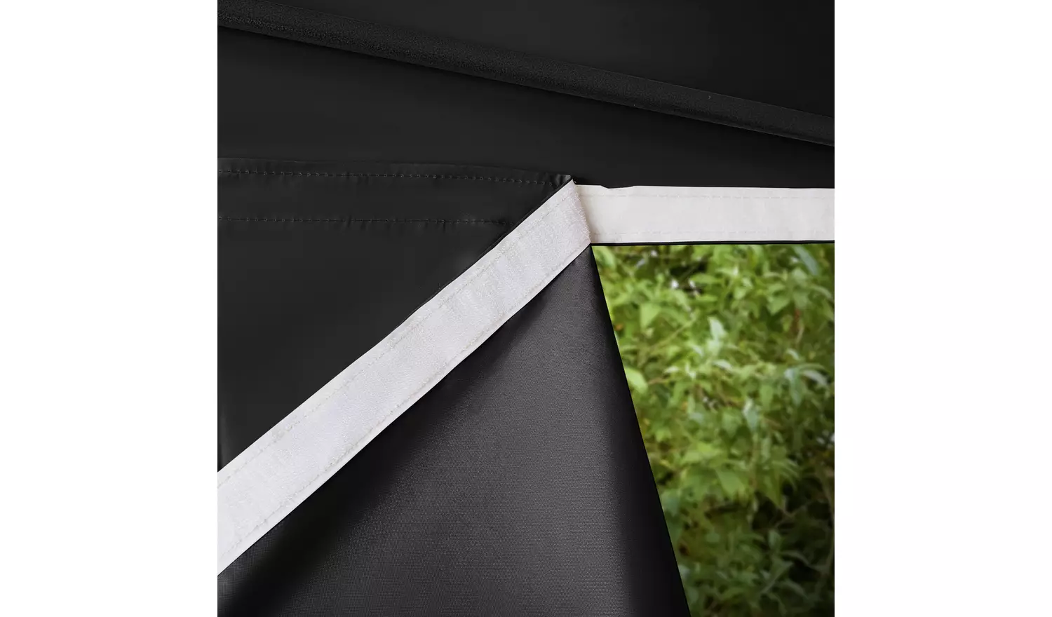 All Seasons 3mx4.5m Pop Up Garden Gazebo & Side Panels-Black