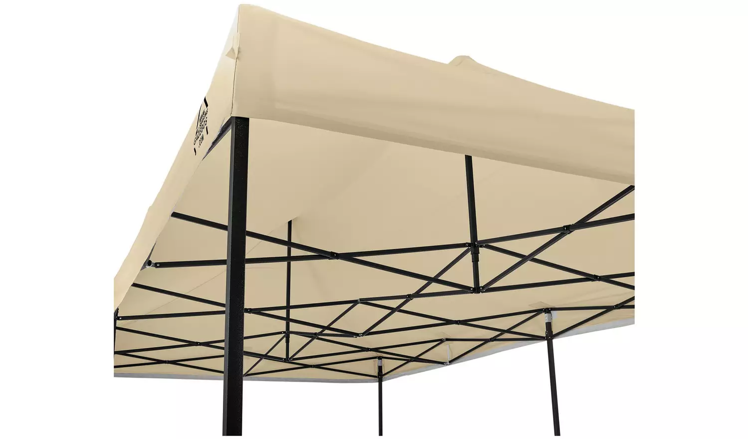All Seasons 3m x 6m Pop Up Garden Gazebo & Side Panels-Beige