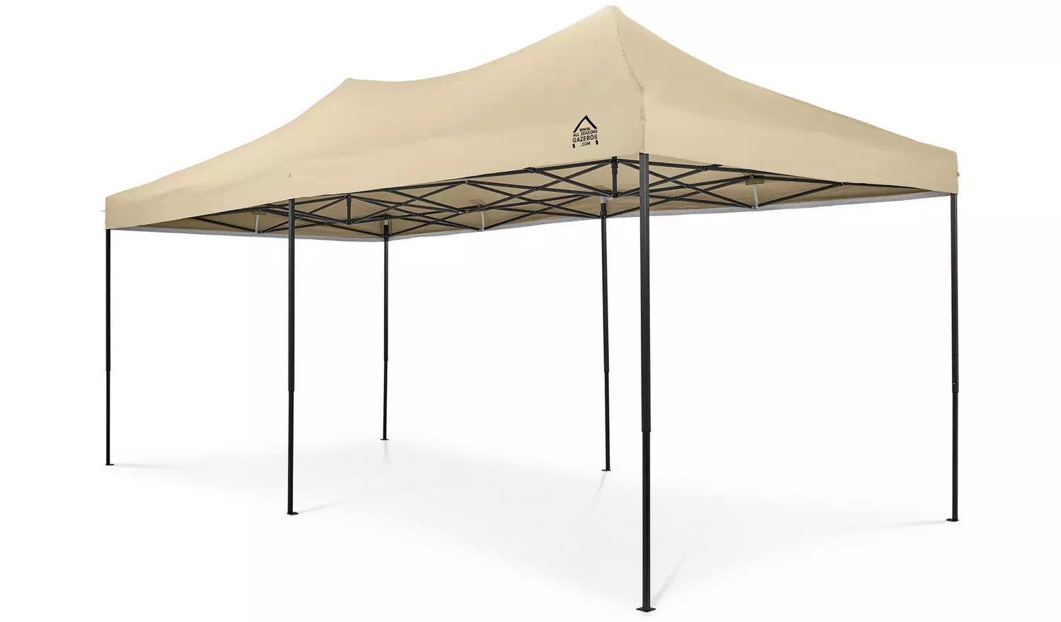 All Seasons 3m x 6m Pop Up Garden Gazebo - Beige
