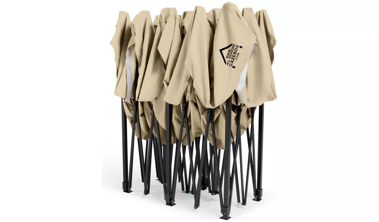 All Seasons 3m x 6m Pop Up Garden Gazebo - Beige