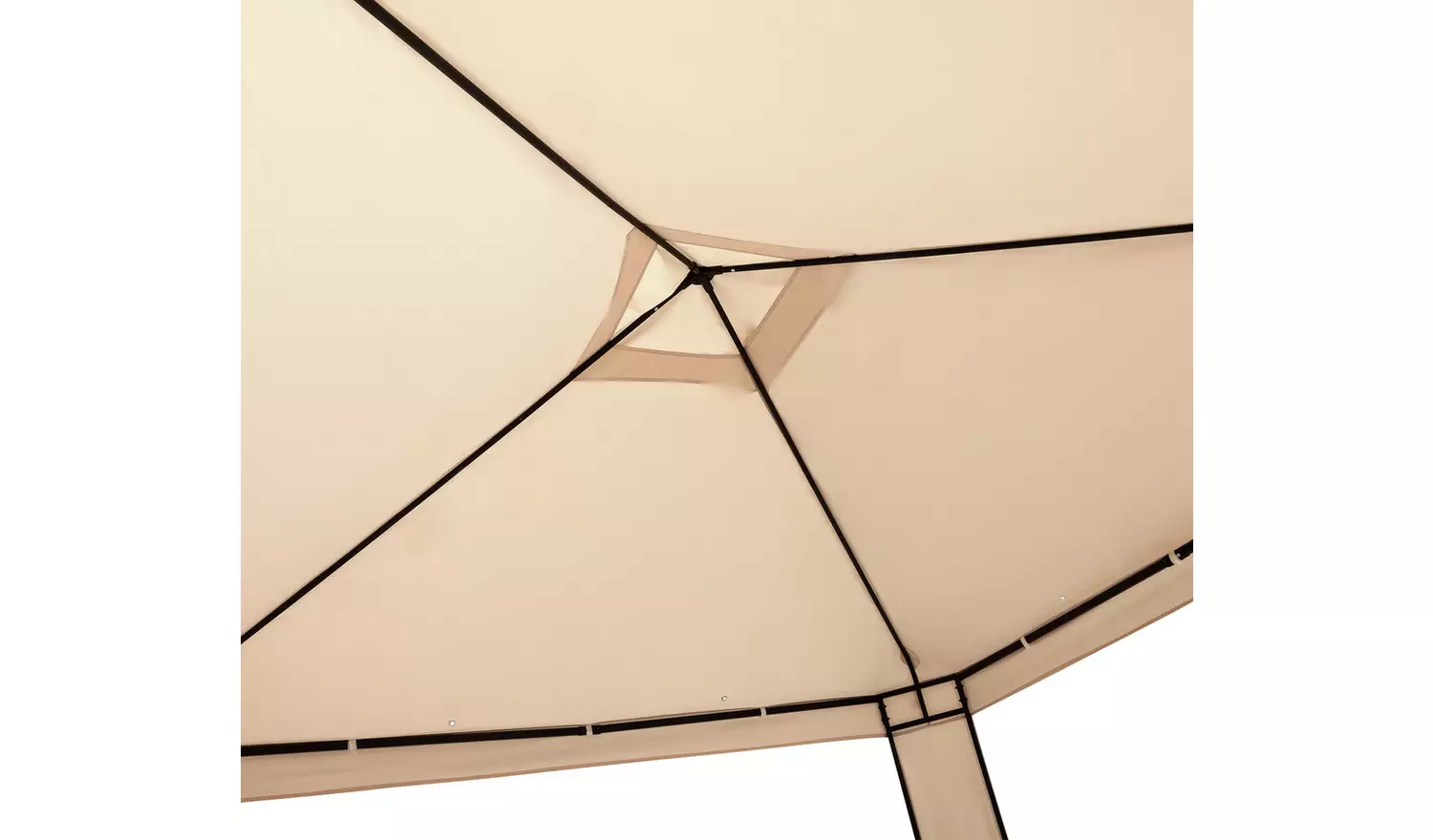 Argos Home 3m x 3m Garden Gazebo - Cream