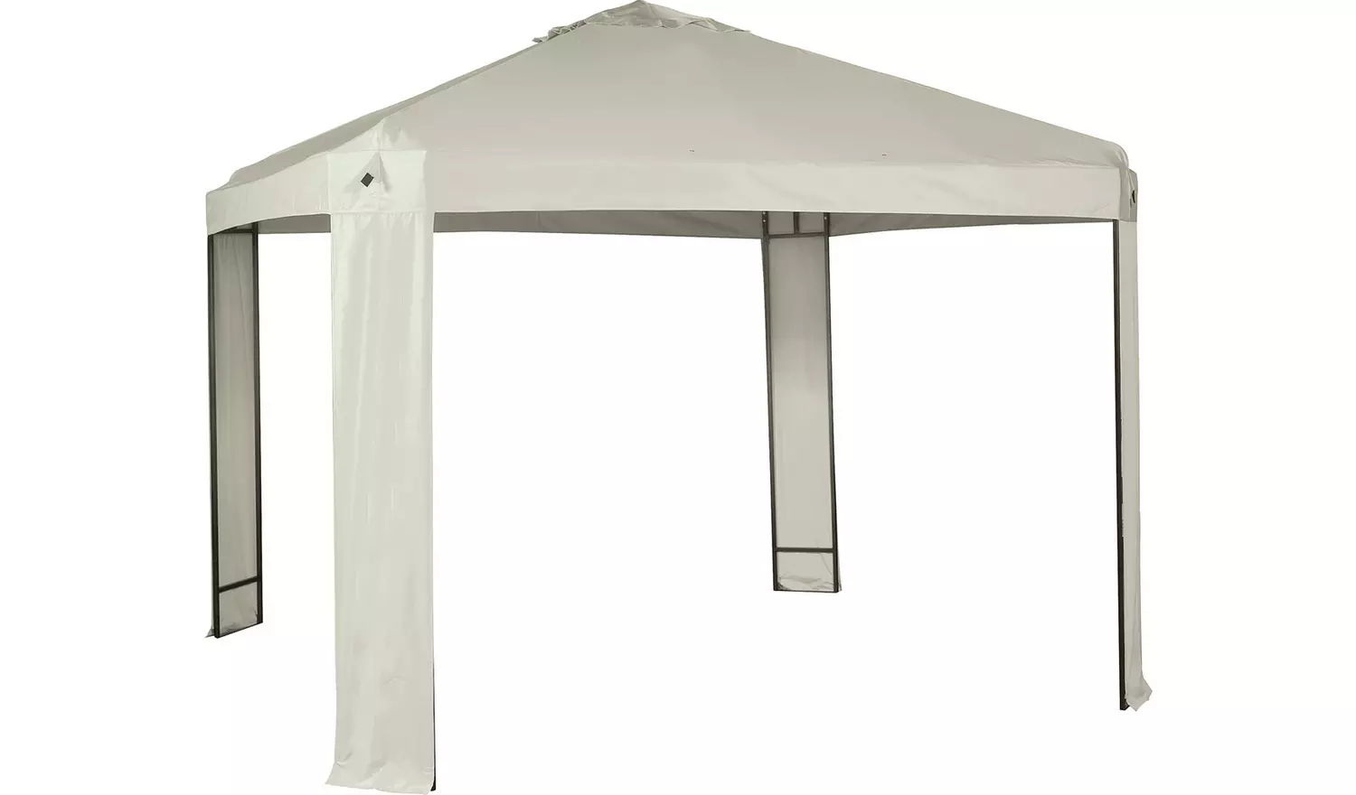 Argos Home 3m x 3m Garden Gazebo - Cream