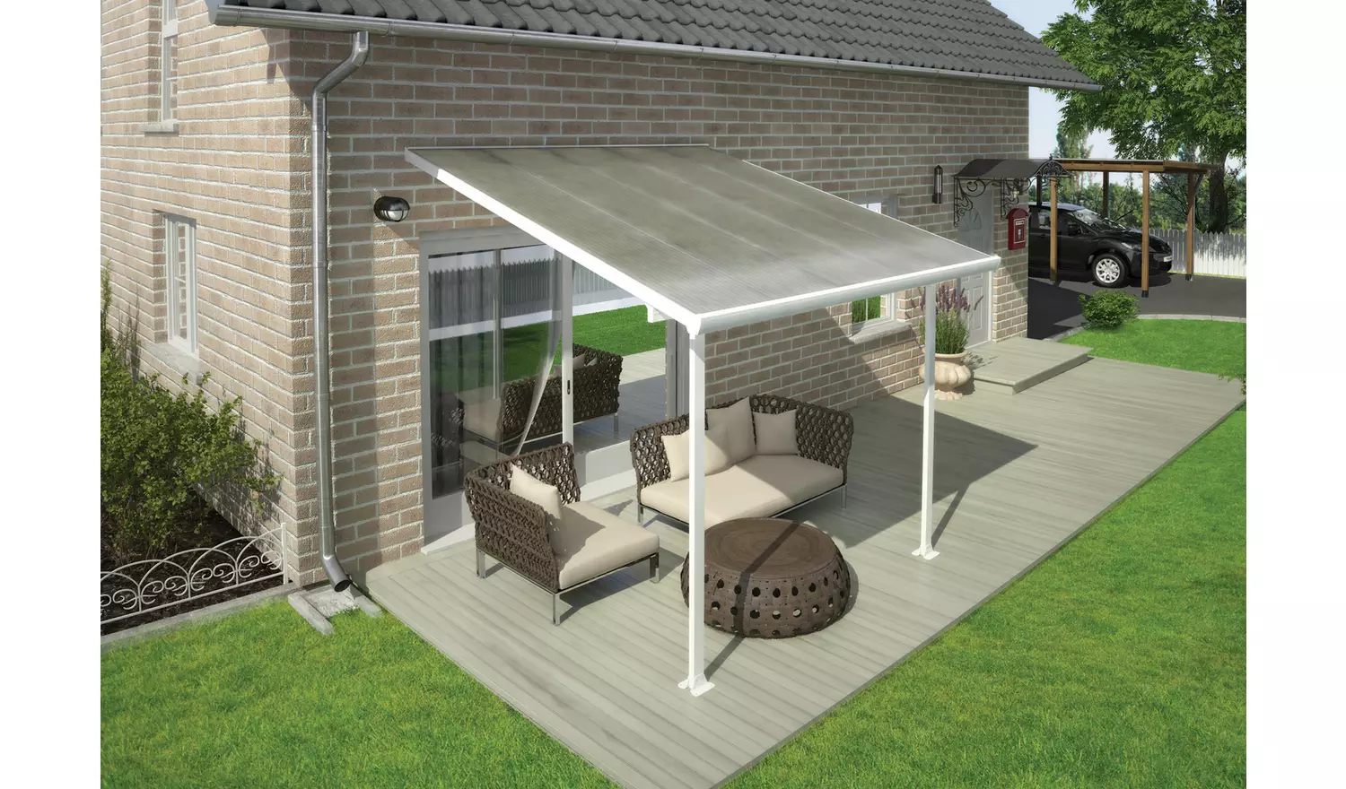 Palram Feria 3 X 3m Patio Cover - White