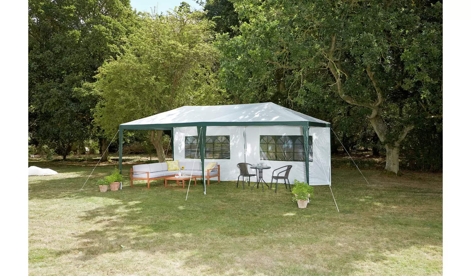 Argos Home 3m x 6m Gazebo with Side Panels