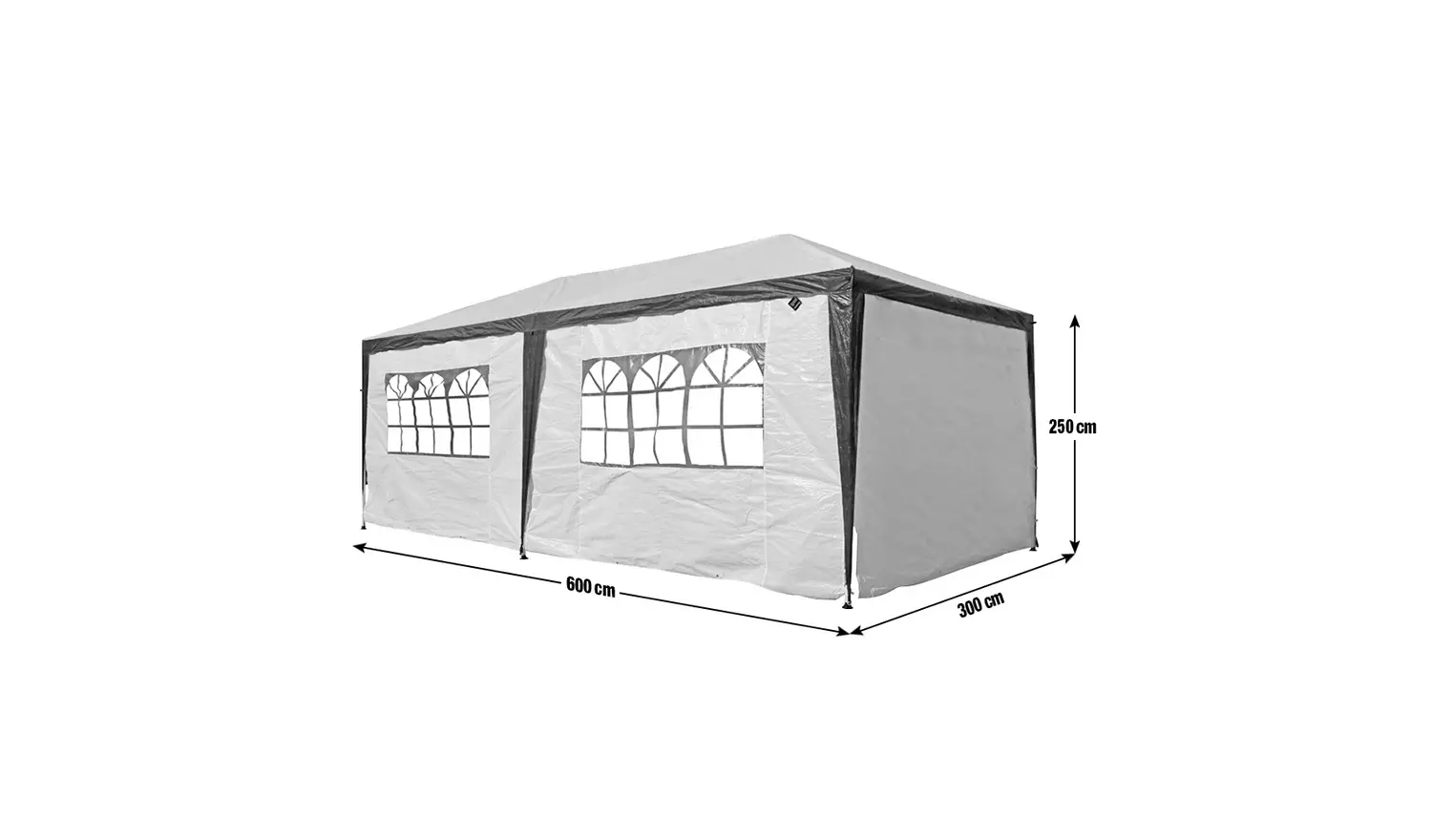 Argos Home 3m x 6m Gazebo with Side Panels