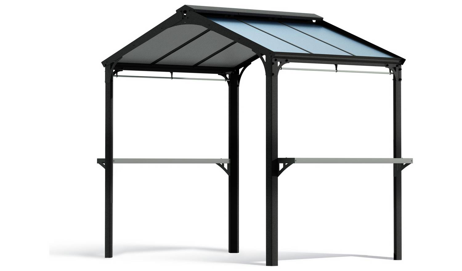 Palram Canopia Black Garden Austin BBQ Gazebo 6 x 8ft