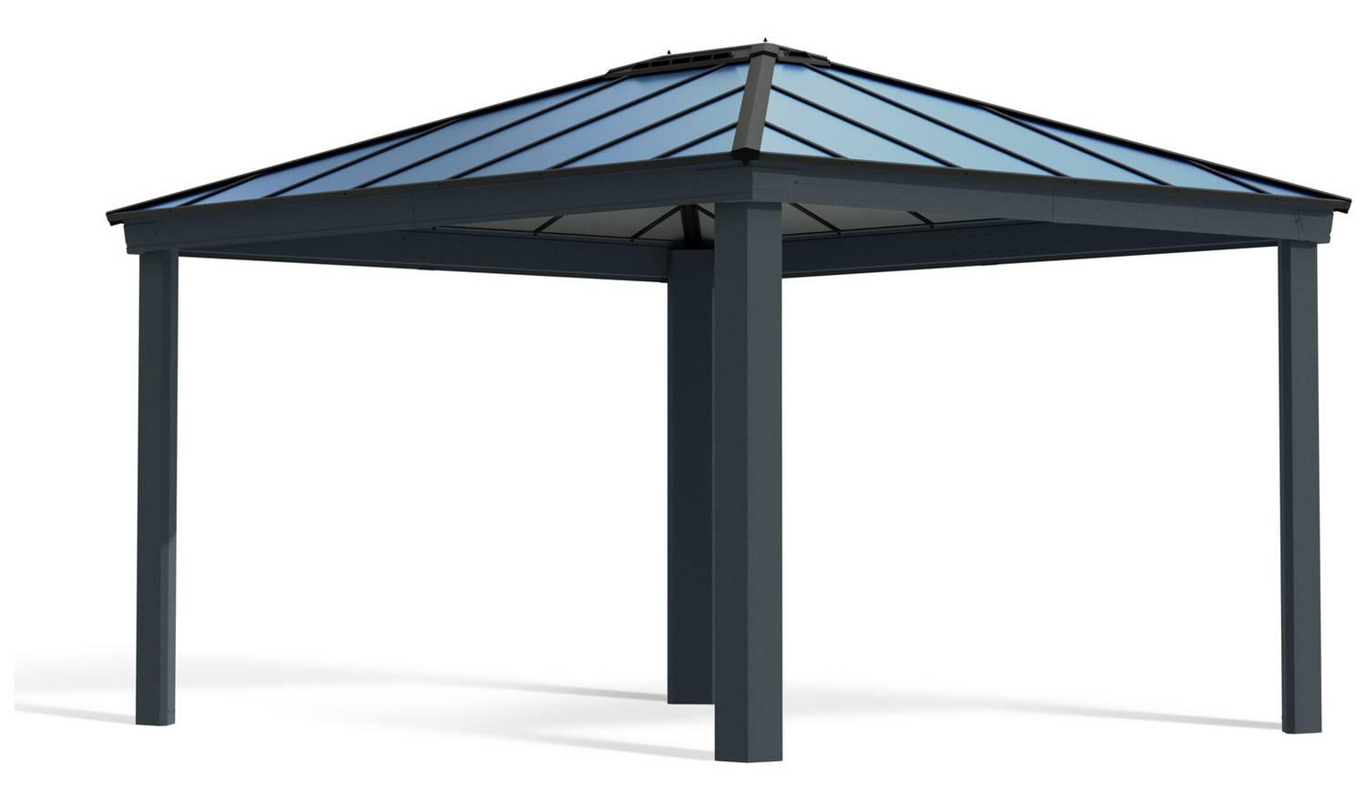 Palram Canopia Dallas Grey Garden Gazebo 12 x 14ft
