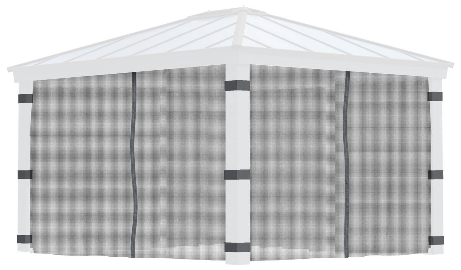 Palram Canopia Dallas 4 Piece Gazebo Netting Set 12 x 14ft
