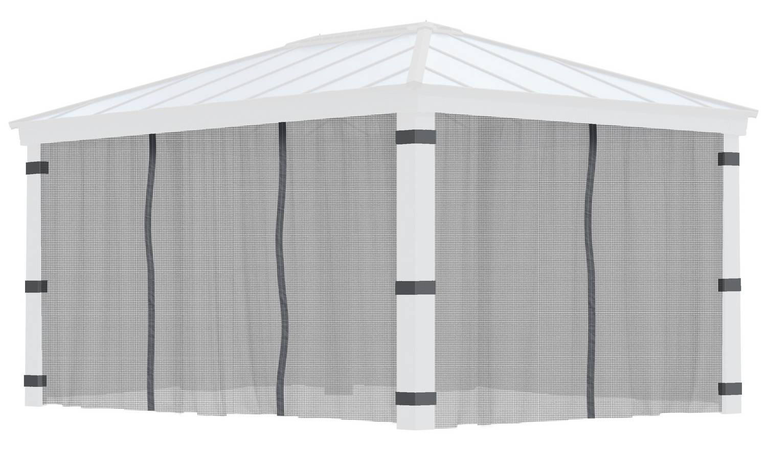 Palram Canopia Dallas 4 Piece Gazebo Netting Set 12 x 16ft