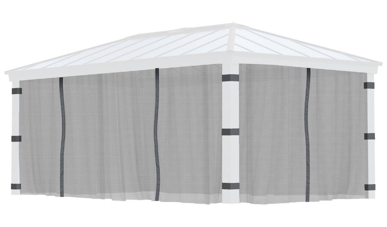 Palram Canopia Dallas 4 Piece Gazebo Netting Set 12 x 20ft