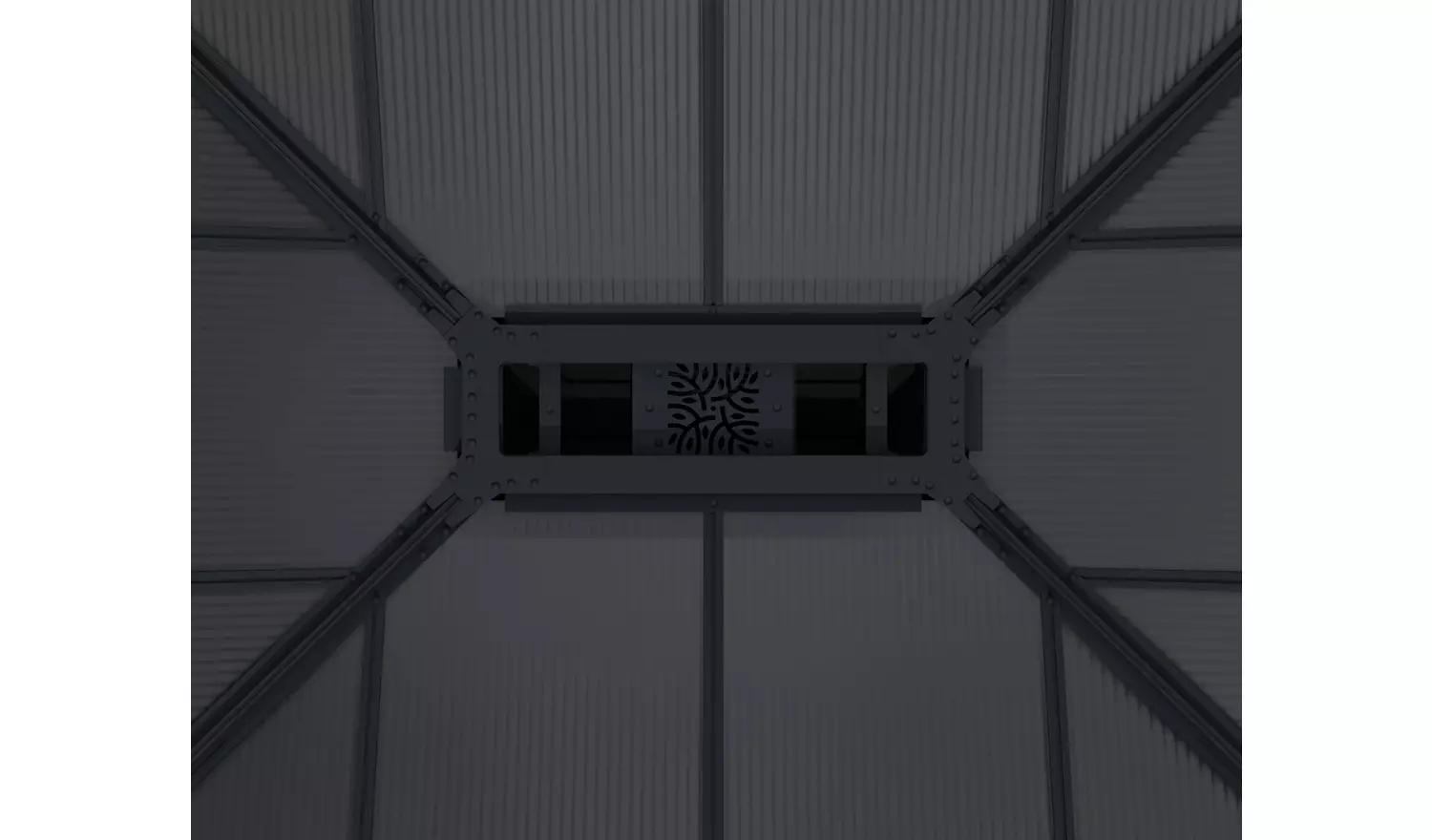 Palram Canopia Dallas Grey Garden Gazebo 14 x 14ft