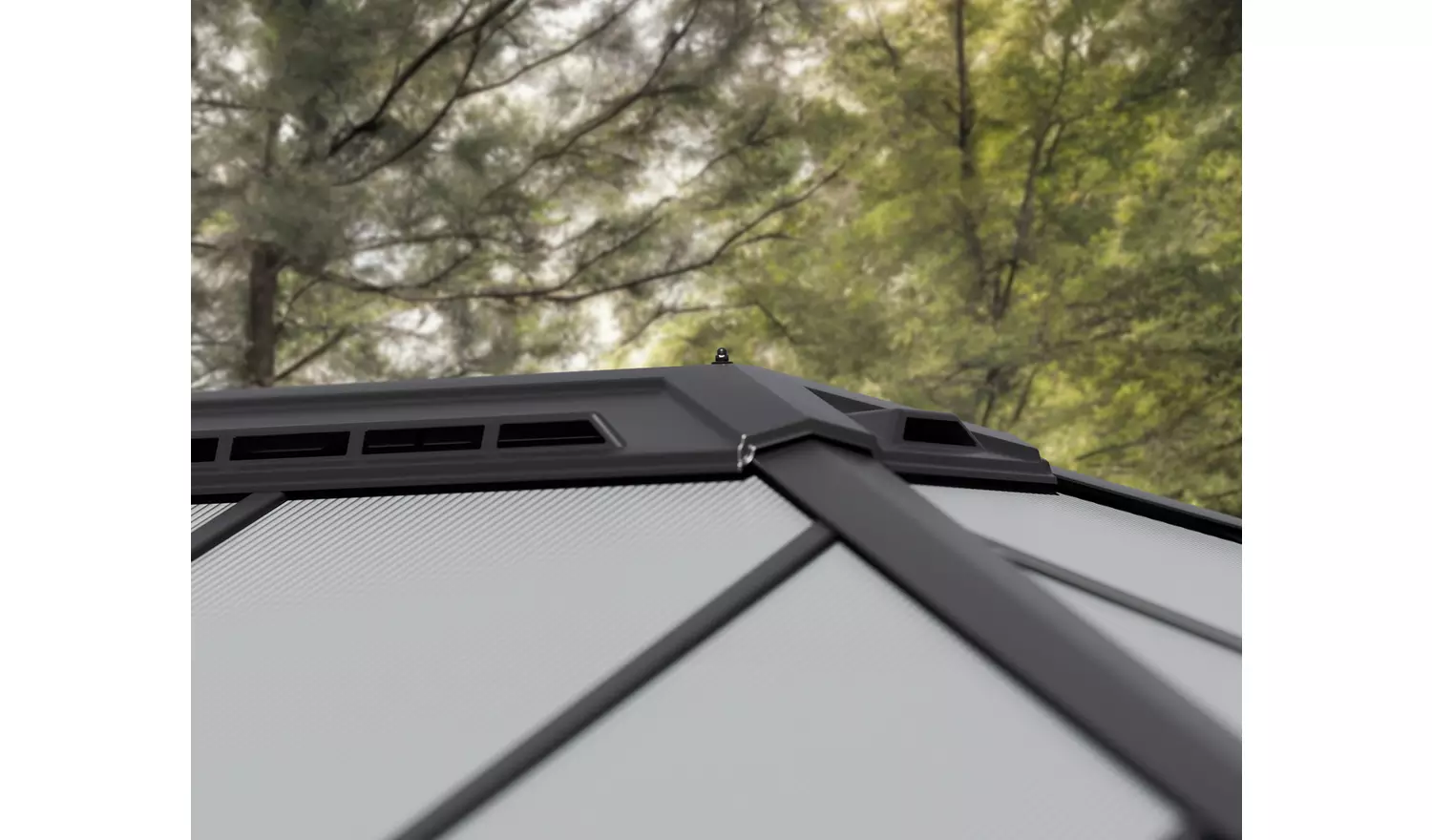 Palram Canopia Dallas Grey Garden Gazebo 14 x 16ft