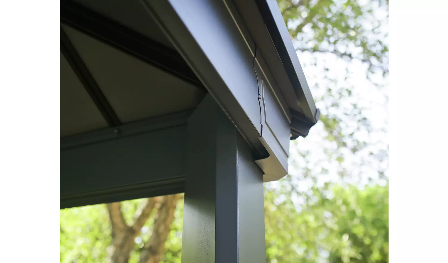 Palram Canopia Dallas Grey Garden Gazebo 14 x 16ft