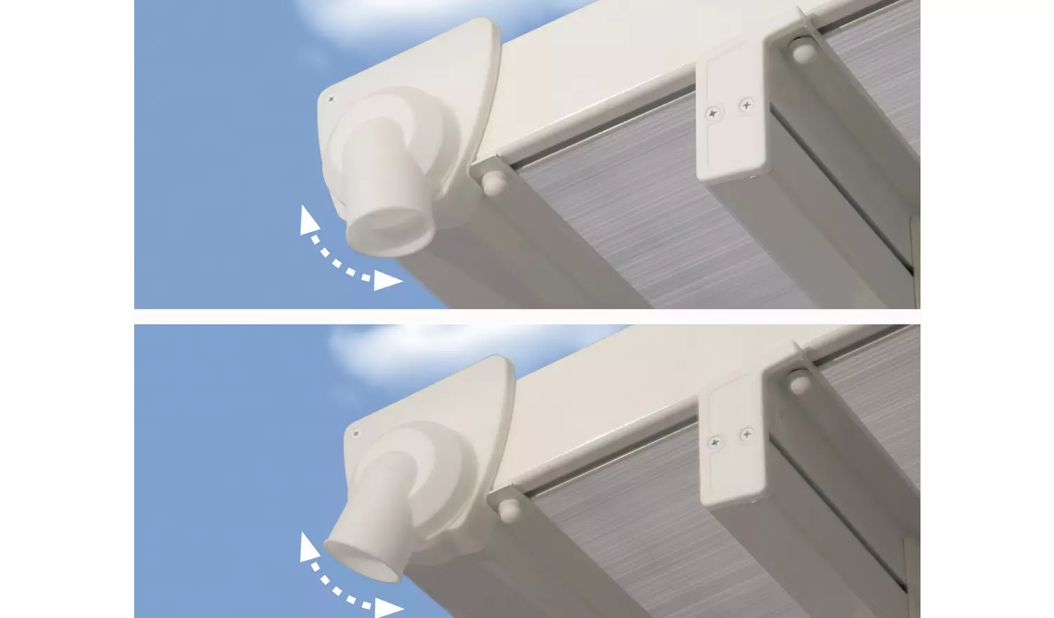 Palram Canopia Feria 4 x 4.25m Patio Cover White Clear