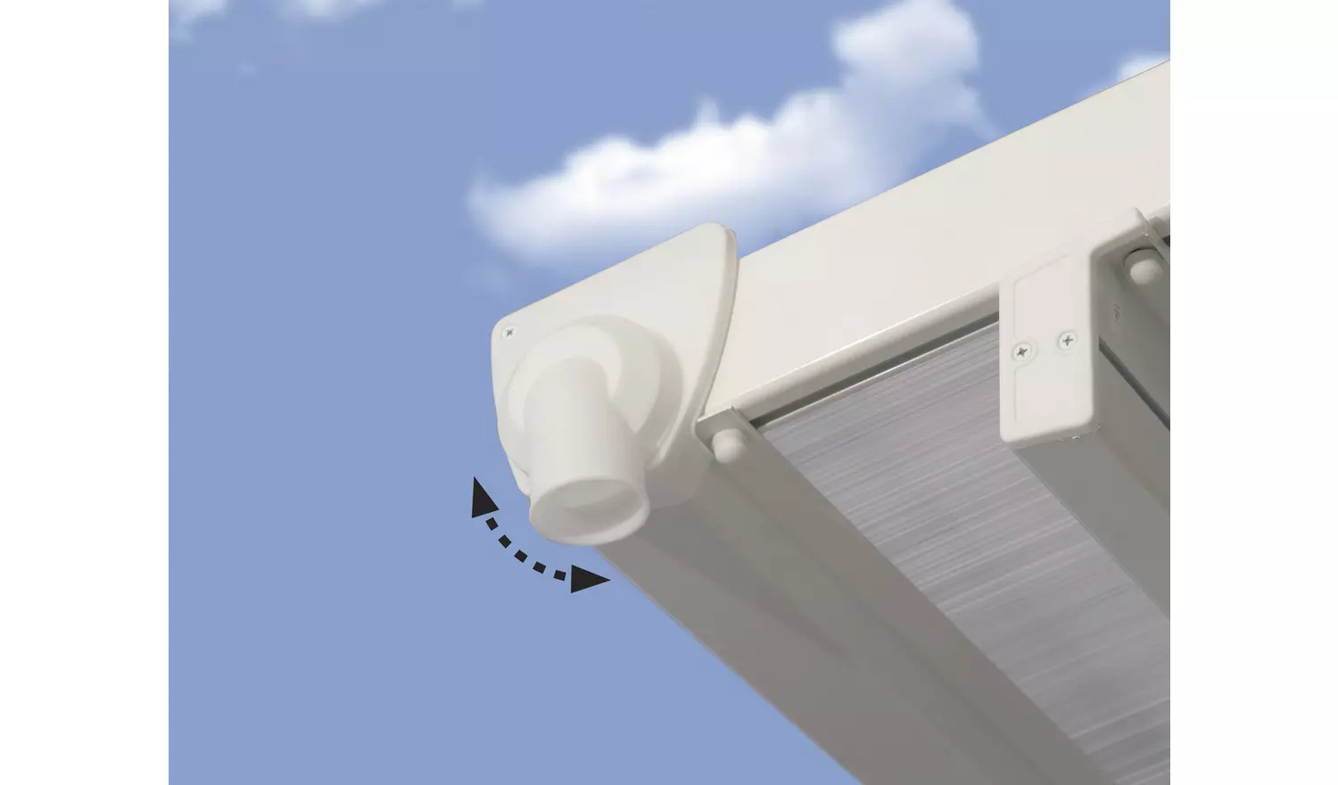 Palram Canopia Feria 4 x 6.06m Patio Cover White Clear