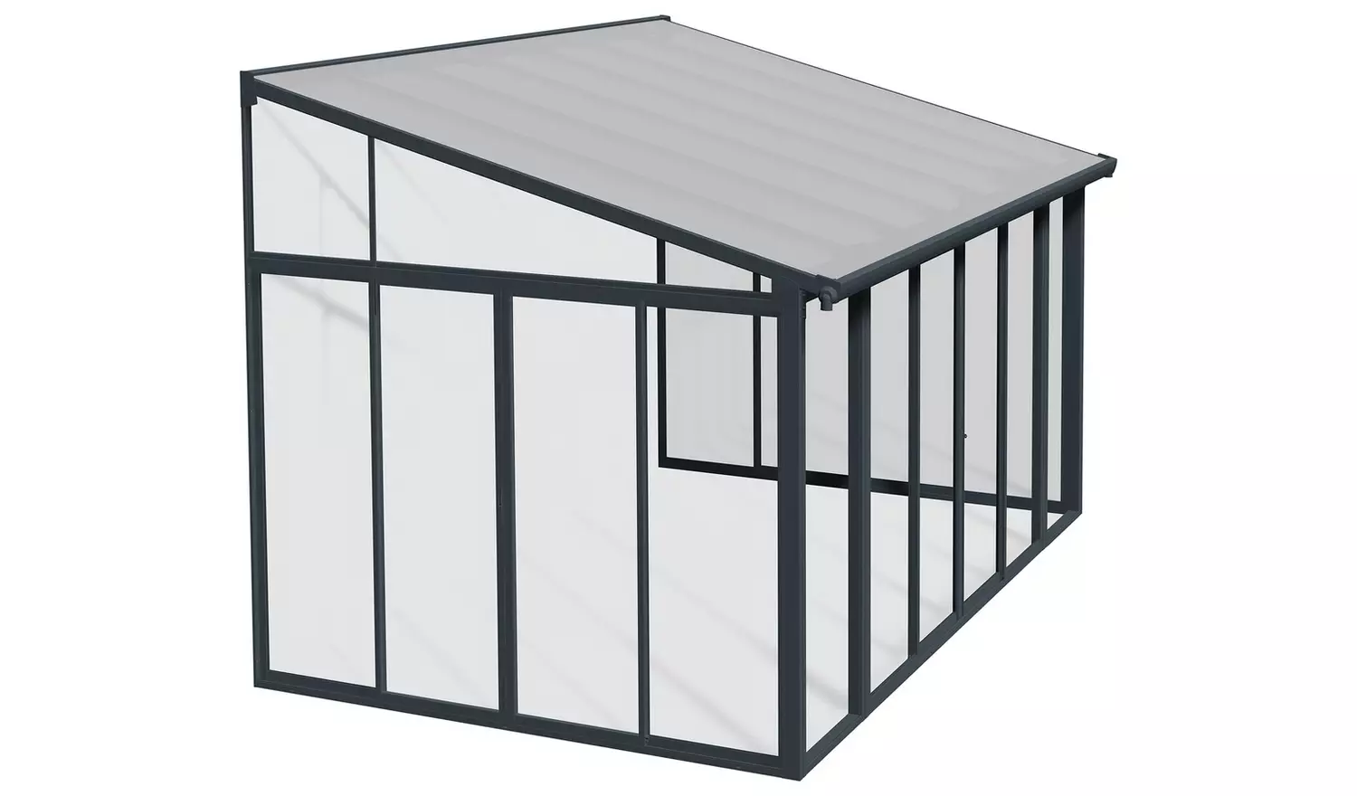 Palram Canopia Sanremo Veranda Grey 3 x 4.25m