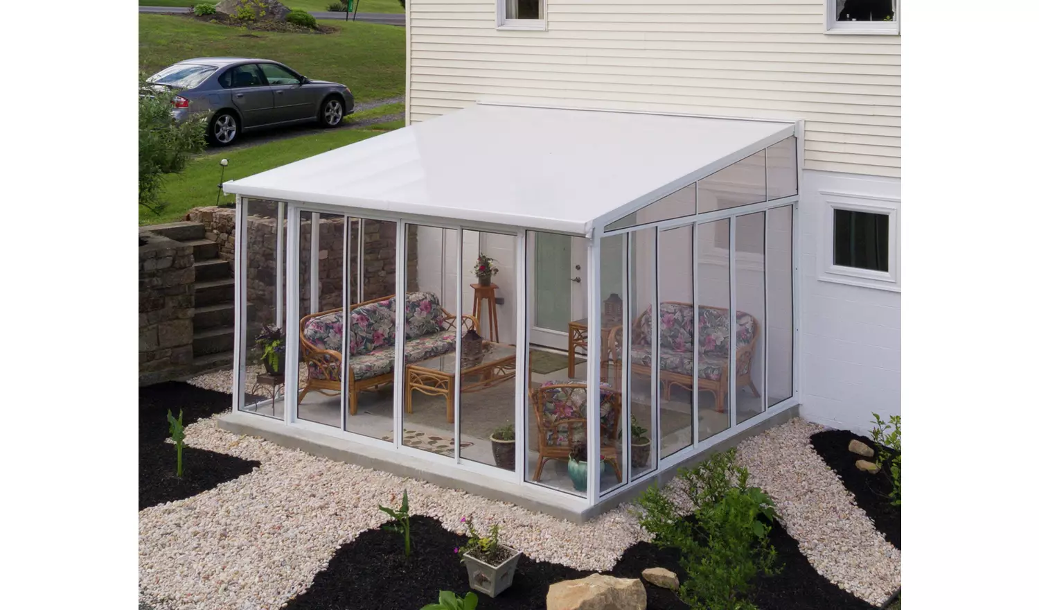 Palram Canopia Sanremo Veranda White 4 x 4.25m