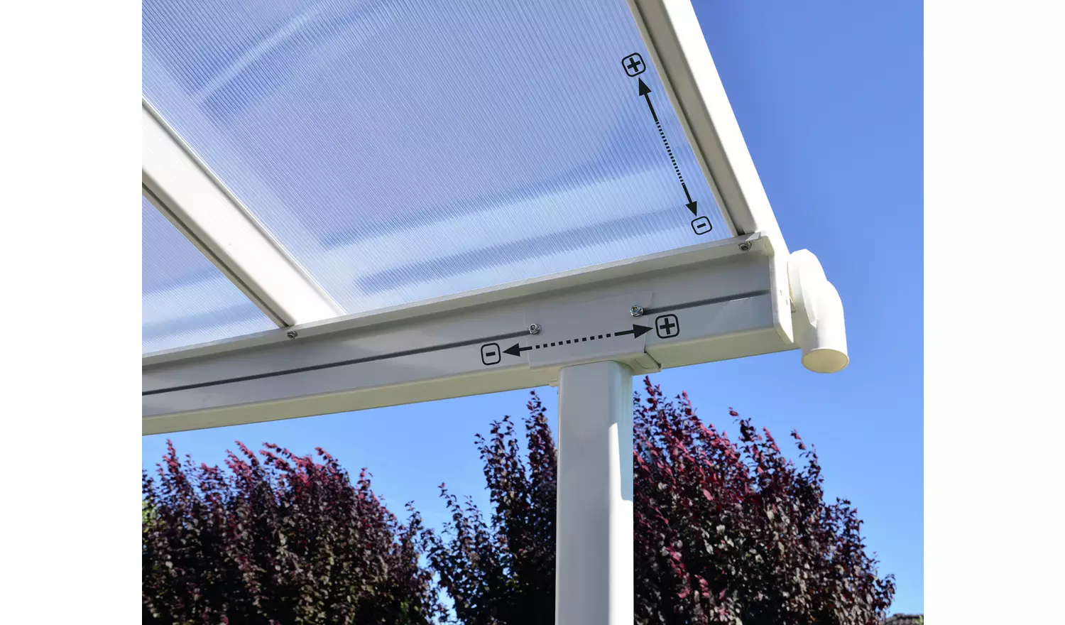 Palram - Canopia Sierra 3 x 3.05m Patio Cover - White