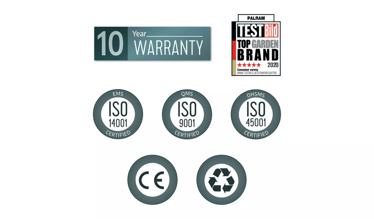 Palram – Canopia Monaco Hexagonal Gazebo - Grey