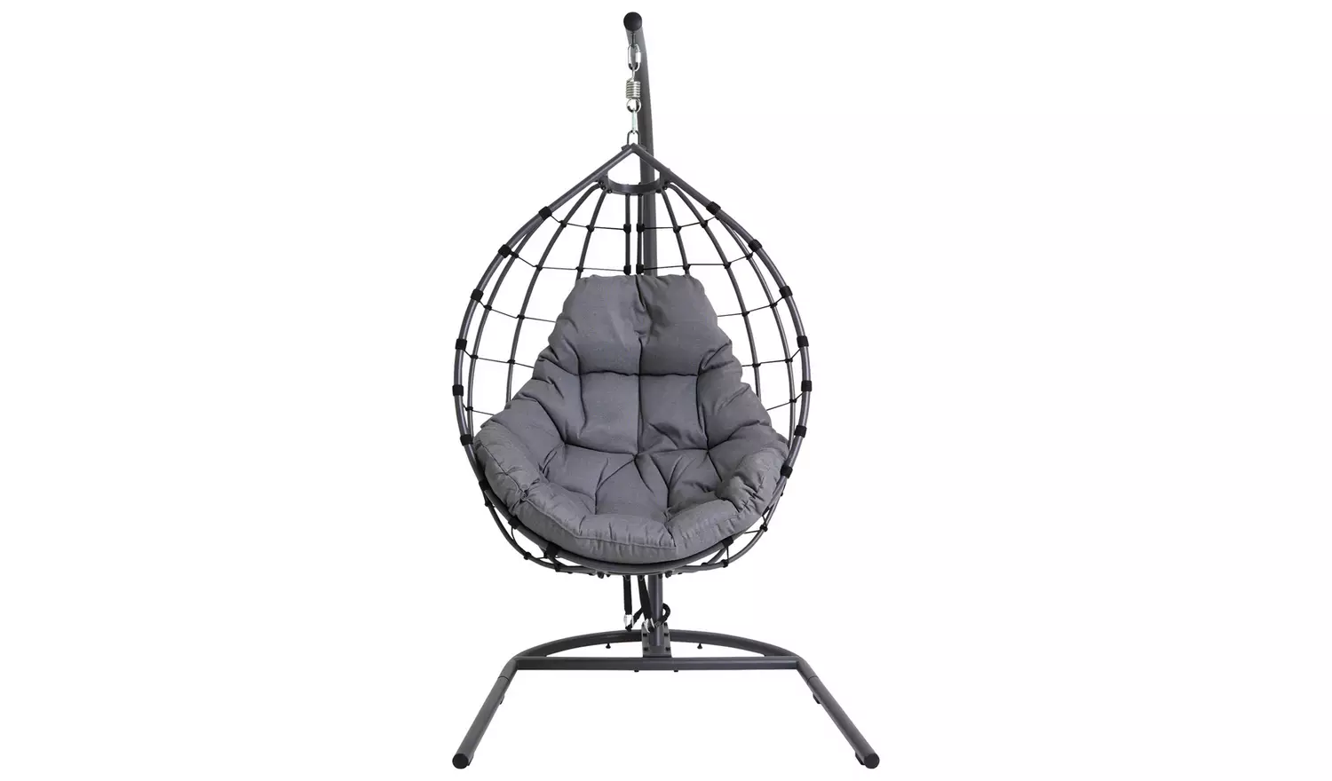 Argos Home Metal Hanging Egg Chair - Grey