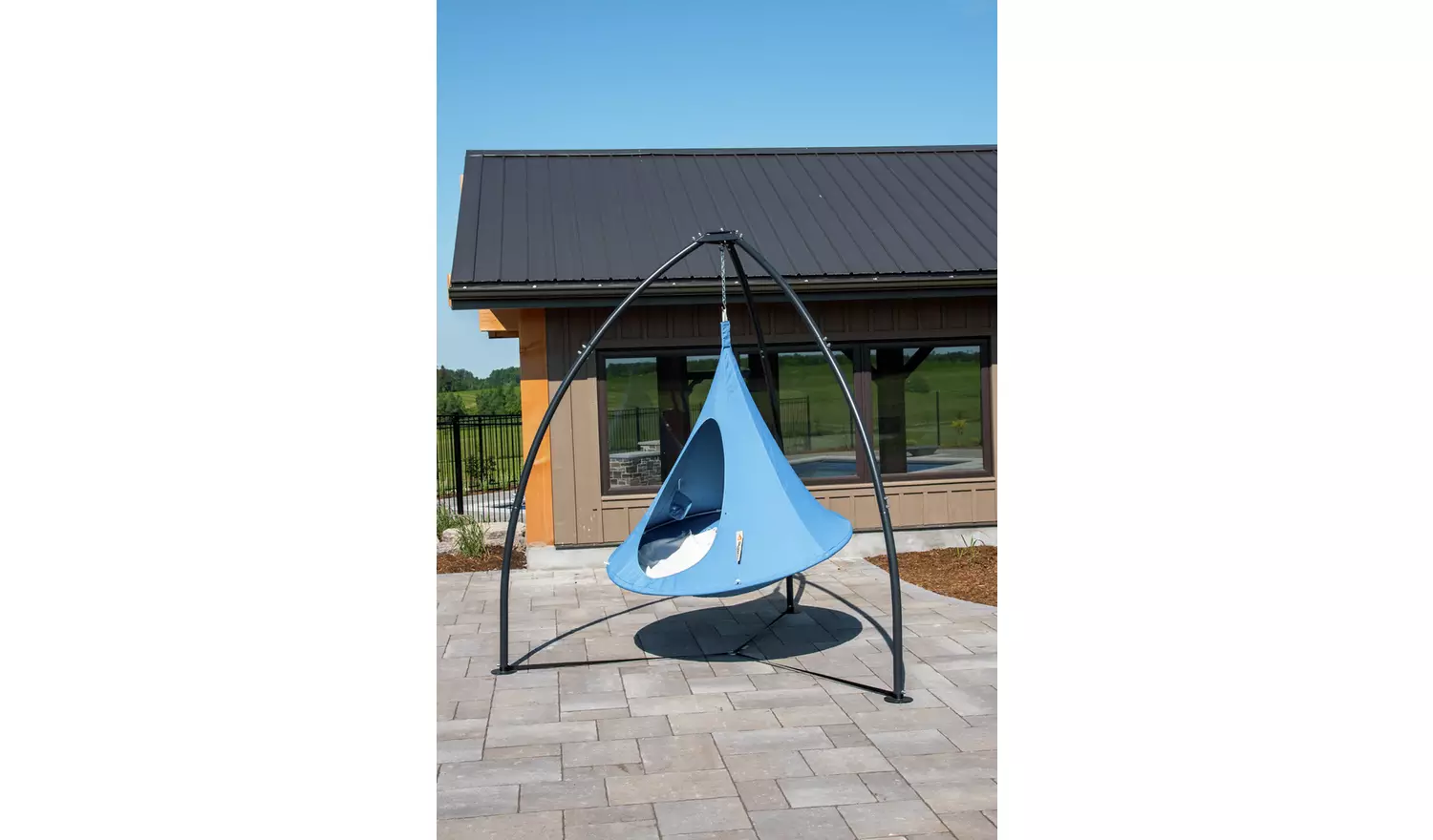 Vivere Tripod Hanging Chair Stand - Black