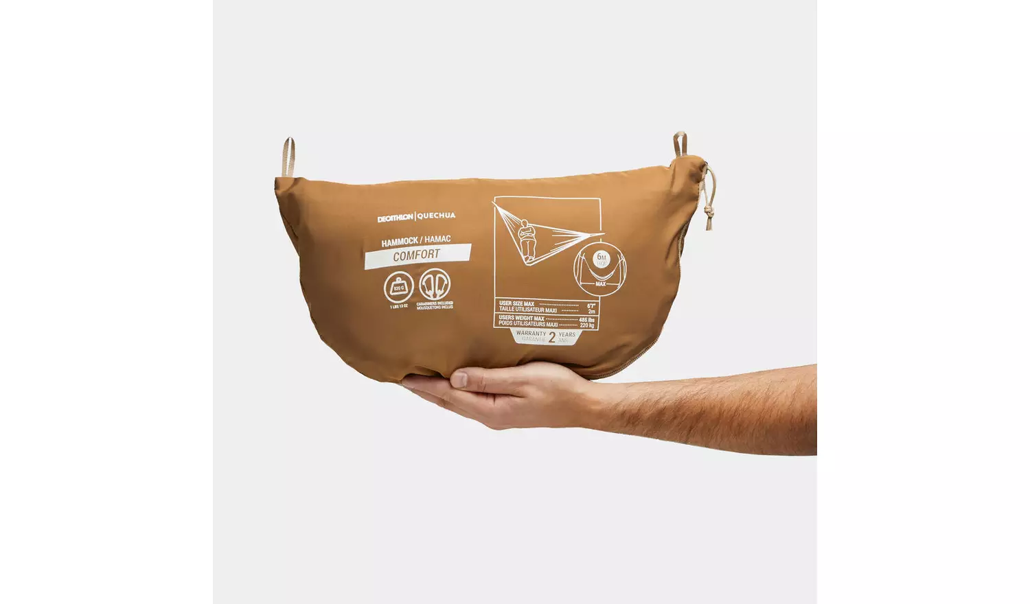 Decathlon Two-Person Hammock - Comfort 350 X 175 Cm