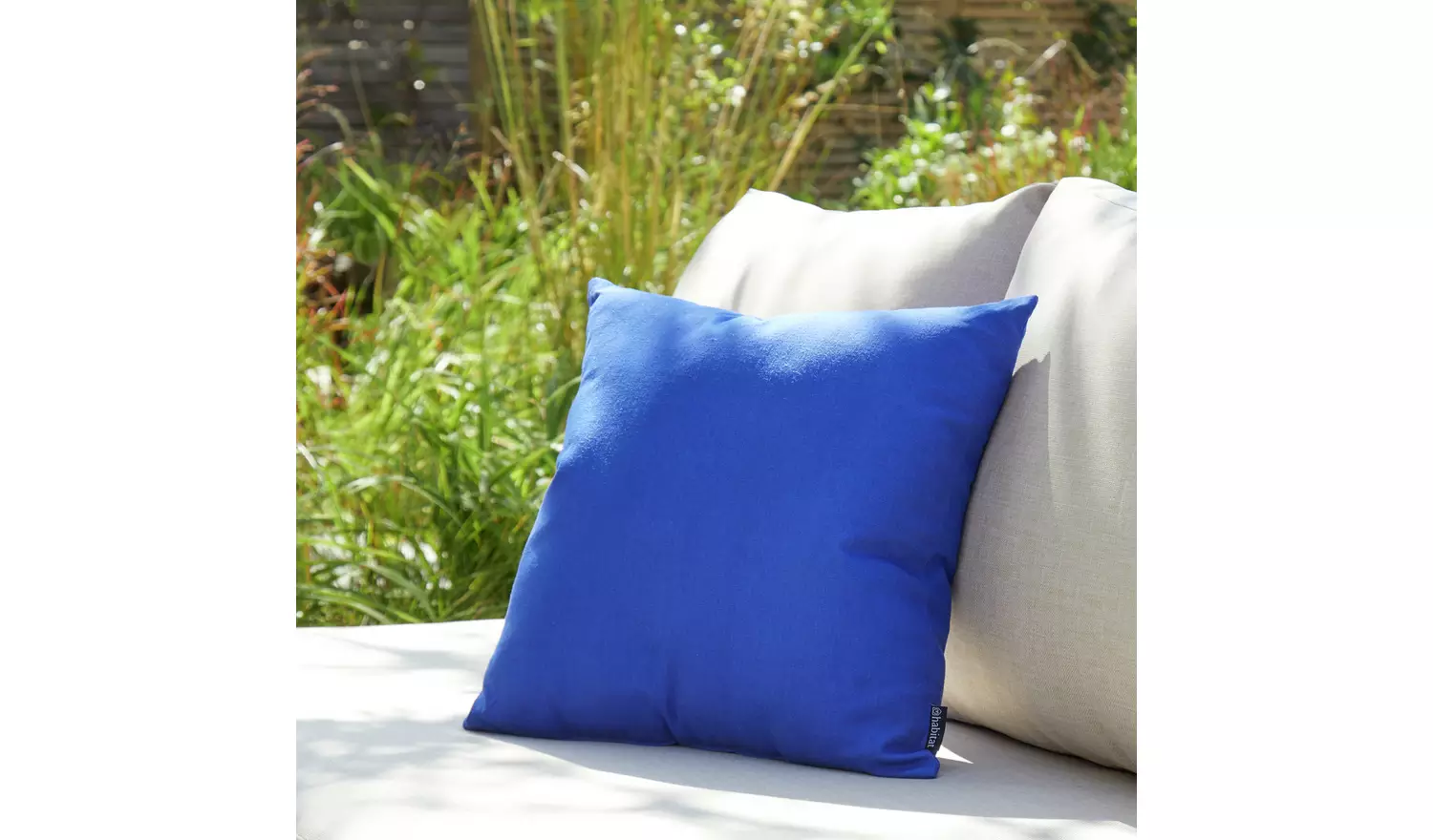 Habitat Outdoor Cushion - Blue