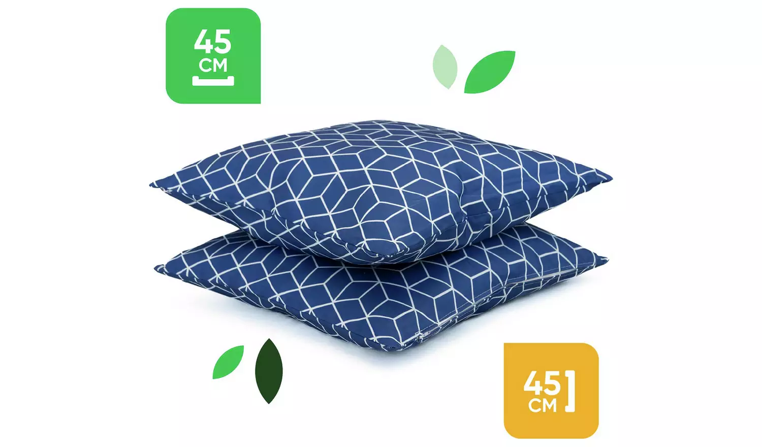 Streetwize Cube Blue Outdoor Cushions - Pack of 4