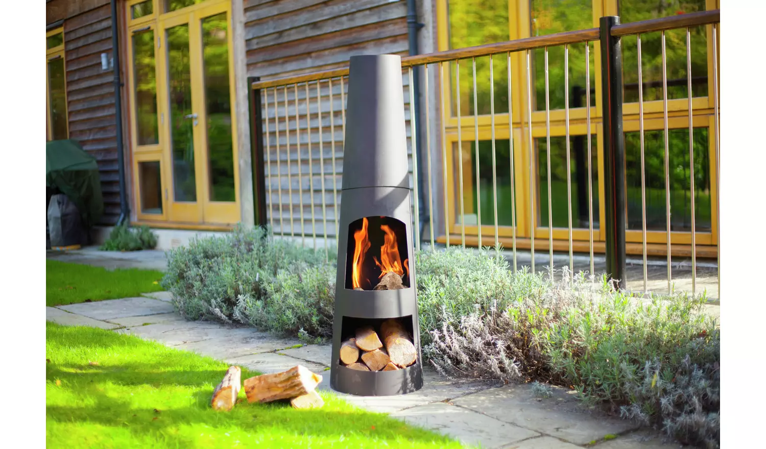 La Hacienda Circo Chiminea with Log Store